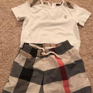 Burberry Swim suit 12 months shirt 18 months